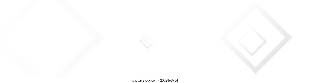 White Ornament Style Vector Panoramic Background. Web Tile Design. Gray Modern Wallpaper. Grey Simple Backdrop.