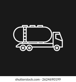 Ícone de contorno branco de uma locomotiva a vapor sobre fundo preto Vintage trem, transporte ferroviário, e veículo histórico
