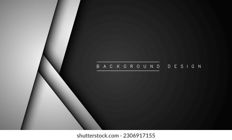 
Capa solapada blanca sobre espacio negro para el diseño. ilustración vectorial eps 10.