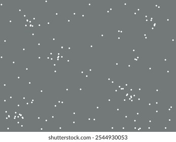 White Overlay Snowfall Vector Snow Decoration