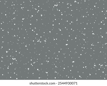 White Overlay Snowfall Vector Snow Decoration