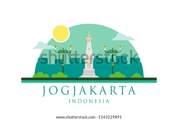 White Paal Tugu Pal Putih Tugu Stock Vector Royalty Free 1543229891