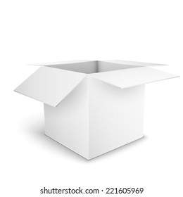 White Package Box Opened