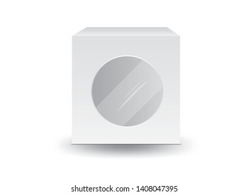 White package box vector, package design, 3d box, product design, realistic packaging for cosmetic, food, Bakery or medical, paper boxes.