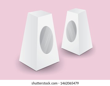 White package box vector, package design, 3d box, product design, realistic packaging for cosmetic, food, Bakery or medical, paper boxes.