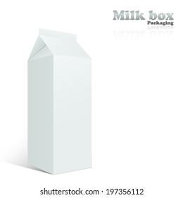 White Package Box, Vector illustration 