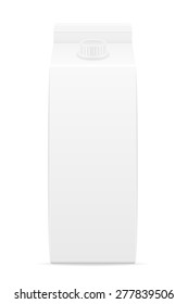 white package with juice vector illustration isolated on background