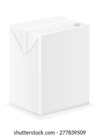 white package with juice vector illustration isolated on background