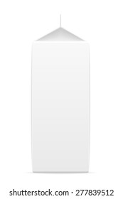 white package with juice vector illustration isolated on background