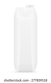 white package with juice vector illustration isolated on background