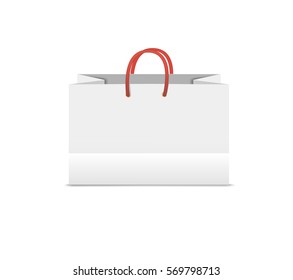 white package on a white background. mock up