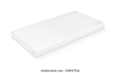 White package for snacks, food and chocolate.