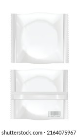 White packaging for round cookies and biscuit