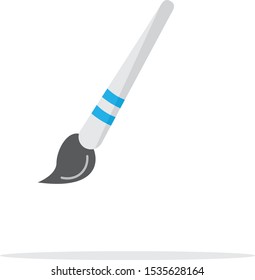 white paint brush graphic vector