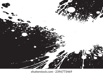 texture grunge de peinture blanche sur fond noir, image vectorielle de texture grise de peinture blanche