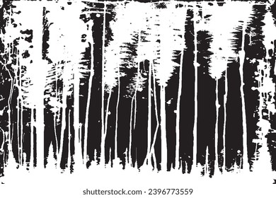 white paint grungy texture on black background, vector image of white paint splash texture