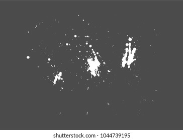 White paint splash on grey background