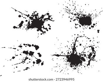 Fondo transparente de salpicaduras de pintura blanca
