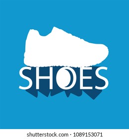 White pair on blue background