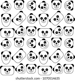 white panda pattern