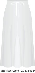 White  pants bottom. vector illustration