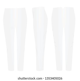White pants. vector illustration