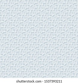 White paper with 3D effect. Abstract seamless pattern. Vector EPS10.