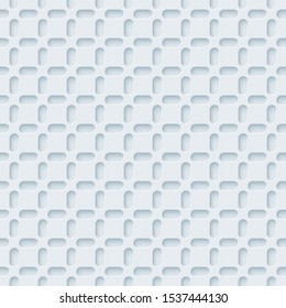 White paper with 3D effect. Abstract seamless pattern. Vector EPS10.