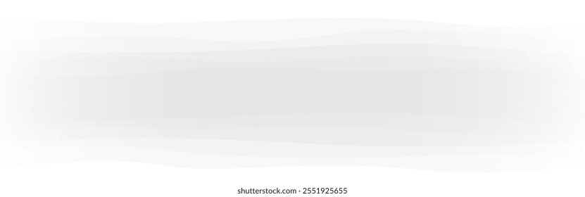 White paper background. Abstract waves design. Wide light gradients. Paper cut wallpaper. Beautiful neutral design. Clean poster template. Smooth modern layout. Vector illustration.