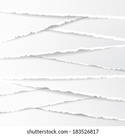 White Paper Background. Texture. Old Torn Paper Background