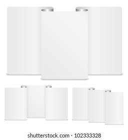 White Paper Banners, vector eps10 illustration