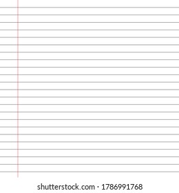 Weißes Papier mit schwarzen Linien und roten Linien