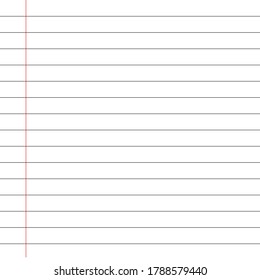 White paper with black lines and red lines