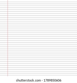White paper with black lines and red lines