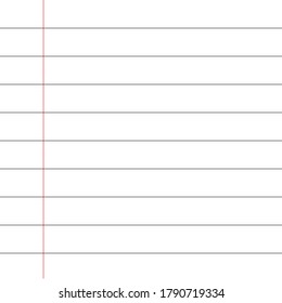 White paper with black lines and red lines