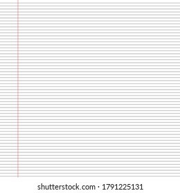 White paper with black lines and red lines
