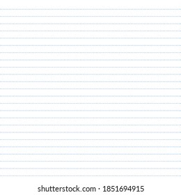 White paper with blue dotted lines