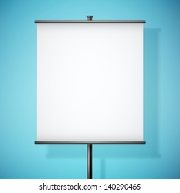 white paper board with empty space  eps10 vector illustration