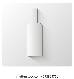 white paper bottle