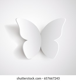 white paper butterfly