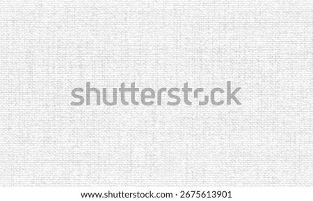 White paper canvas texture. Abstract grunge fabric texture. Vector illustration