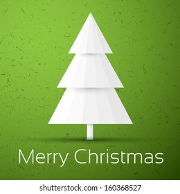 White paper christmas tree