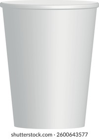 a white paper coffee cup mockup