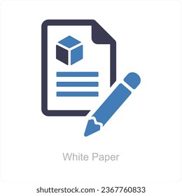 White Paper and content icon concept