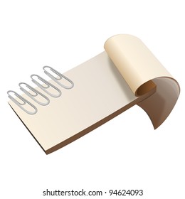 White paper for creation of text inscriptions.EPS 10