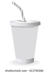 White paper cup