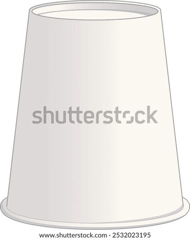 
white paper cup turned upside down