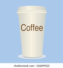 White paper cup.eps10