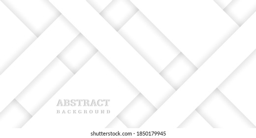 White paper cut background 3D. Abstract layered template in origami style. Striped background of carved paper. Vector illustration. Elegant holiday banner. Modern design poster, flyer, wallpaper.