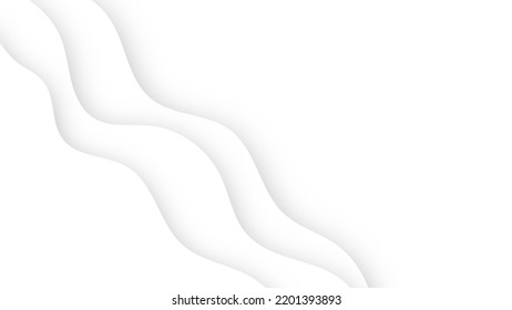 white paper cut style with copy space on white background for website banner and graphic design